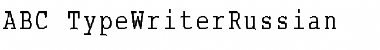 Download ABC_TypeWriterRussian Regular Font Title Preview