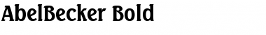 Download AbelBecker Bold Font Title Preview