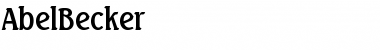 Download AbelBecker Regular Font Title Preview