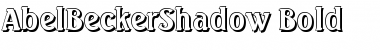 Download AbelBeckerShadow Bold Font Title Preview