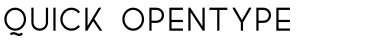 Download Quick Regular Font Title Preview