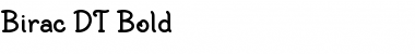 Download BiracDT Bold Font Title Preview