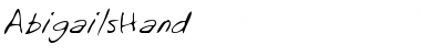 Download AbigailsHand Regular Font Title Preview