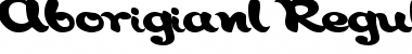 Download Aborigianl Regular Font Title Preview