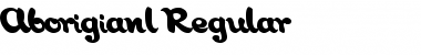 Download Aborigianl Regular Font Title Preview