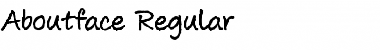 Download Aboutface Regular Font Title Preview