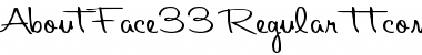 Download AboutFace33 Regular Font Title Preview