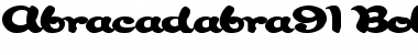 Download Abracadabra91 Bold Font Title Preview