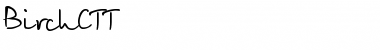 Download BirchCTT Normal Font Title Preview