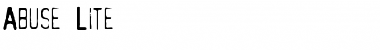 Download Abuse Lite Regular Font Title Preview