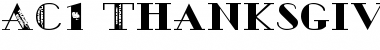 Download AC1-Thanksgiving Regular Font Title Preview