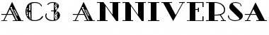 Download AC3-Anniversay Regular Font Title Preview