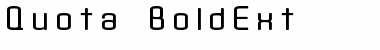 Download Quota Bold Ext. Font