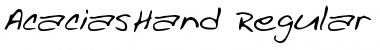 Download AcaciasHand Regular Font Title Preview