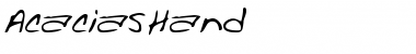Download AcaciasHand Regular Font Title Preview