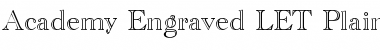 Download Academy Engraved LET Plain Font Title Preview