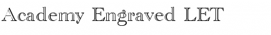 Download Academy Engraved LET Regular Font Title Preview
