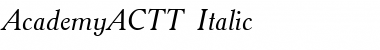 Download AcademyACTT Italic Font Title Preview