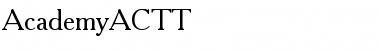 Download AcademyACTT Regular Font Title Preview