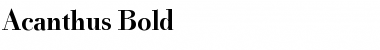 Download Acanthus Regular Font Title Preview