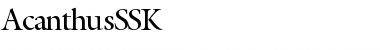 Download AcanthusSSK Regular Font Title Preview