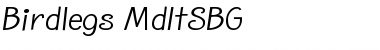 Download Birdlegs MdItSBG Font Title Preview