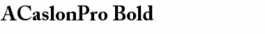 Download Adobe Caslon Pro Bold Regular Font Title Preview