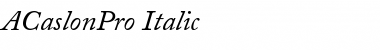 Download Adobe Caslon Pro Italic Font