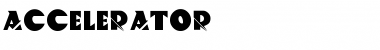 Download ACCELERATOR Normal Font Title Preview