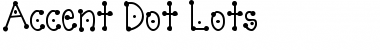Download Accent Dot Lots Regular Font Title Preview