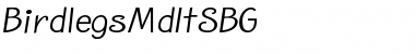 Download Birdlegs Regular Font Title Preview