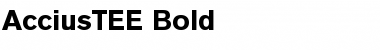 Download AcciusTEE Bold Font Title Preview