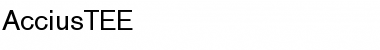 Download AcciusTEE Regular Font Title Preview