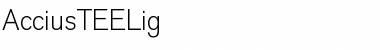 Download AcciusTEELig Regular Font Title Preview