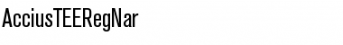 Download AcciusTEERegNar Regular Font Title Preview