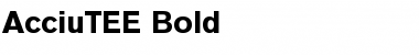 Download AcciuTEE Bold Font Title Preview