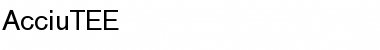 Download AcciuTEE Regular Font Title Preview