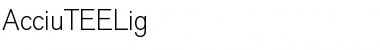 Download AcciuTEELig Regular Font Title Preview
