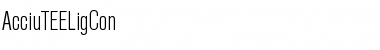 Download AcciuTEELigCon Regular Font Title Preview