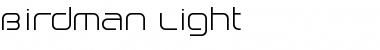 Download Birdman Light Font Title Preview