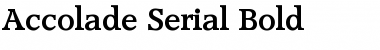 Download Accolade-Serial Bold Font Title Preview