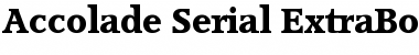 Download Accolade-Serial-ExtraBold Extra Bold Font Title Preview