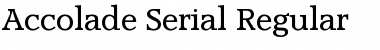 Download Accolade-Serial Regular Font Title Preview