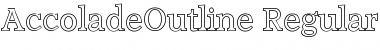 Download AccoladeOutline Regular Font Title Preview