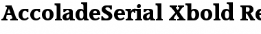 Download AccoladeSerial-Xbold Regular Font Title Preview