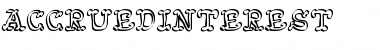 Download AccruedInterest Regular Font Title Preview