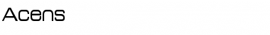 Download Acens Regular Font Title Preview