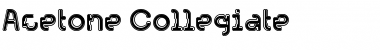 Download Acetone Collegiate Font Title Preview