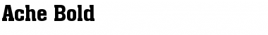 Download Ache Bold Font Title Preview