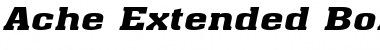 Download Ache Extended BoldItalic Font Title Preview
